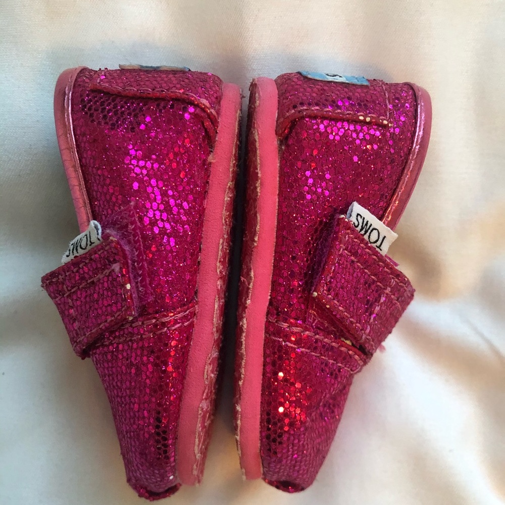 Glitter Toms toddler & Toms  size 2